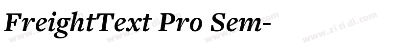 FreightText Pro Sem字体转换
